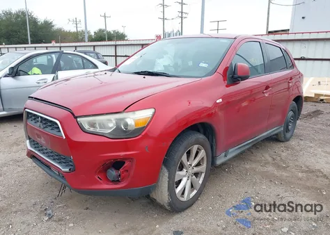 2014 Mitsubishi Outlander Sport Es z USA, uszkodzony, nr VIN 4A4AP3AUXEE001954
